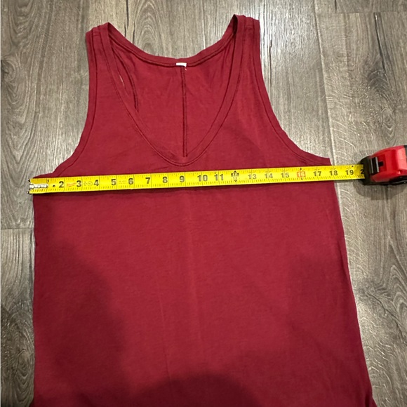 LULULEMON CIRCADIAN V NECK TANK Heathered Cranberry Red Wine Maroon SIZE 10? - Picture 10 of 13